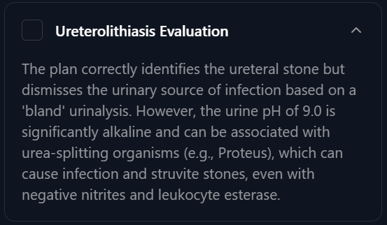 Mouse AI flags a bland Urinalysis as potentially infected